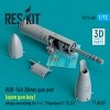RESKIT RS72-0468 SUU-16A 20mm gun pod (open gun bay) wings mounting for F-4 Phantom II (C,D) (1 pcs) (3D Printed) 1/72